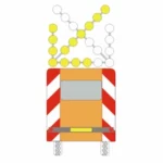Flèche lumineuse de rabattement utilisée en signalisation temporaire – Code de la route en ligne CER