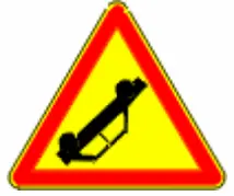 Panneau triangulaire AK31 signalant un danger avec risque d’accident de la circulation – code de la route CER.