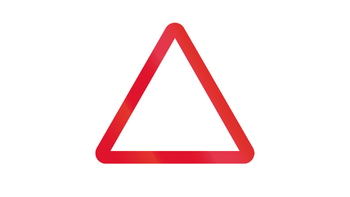Panneau triangulaire de danger du Code de la route