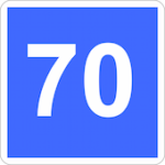Panneau d’indication vitesse conseillée 70 km/h – Signalisation du code de la route expliquée en ligne avec CER