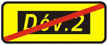 Panneau KD69a de signalisation temporaire indiquant une déviation de substitution – code de la route CER.