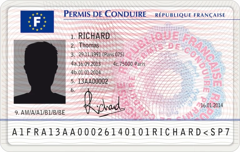 Permis de conduire français au format carte, utilisé pour expliquer le fonctionnement du permis à points